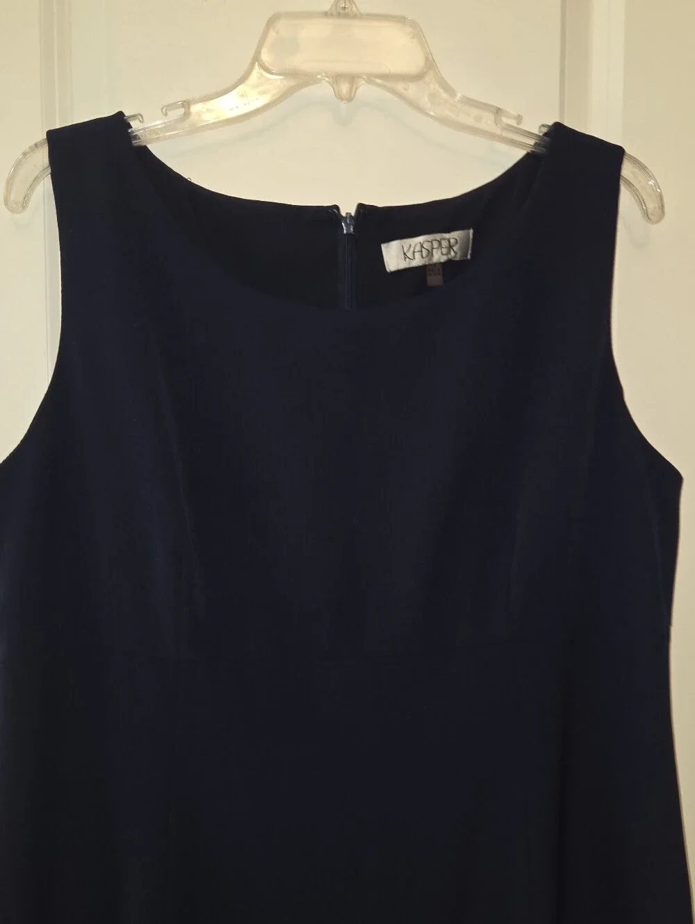 Kasper Navy Blue Career Sheath Dress